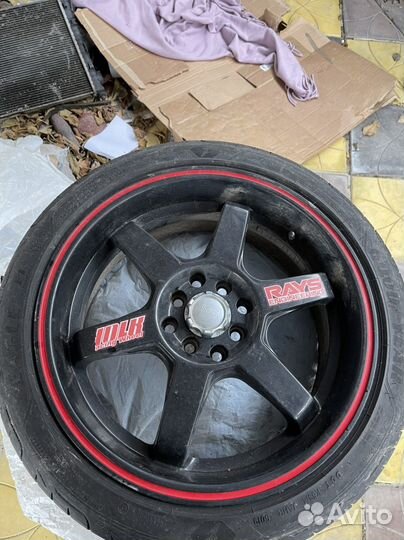 Колеса volk te37 r17 4х100 с шинами