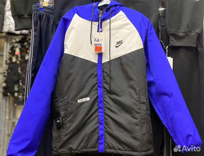 Куртка демисезонная на молнии Nike, 4 цвета, разме