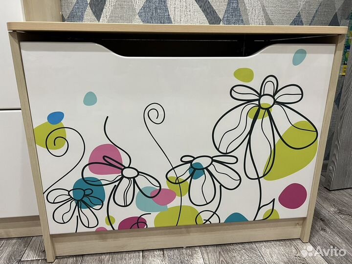 Мебель в детскую- Ящик деревянный для игрушек