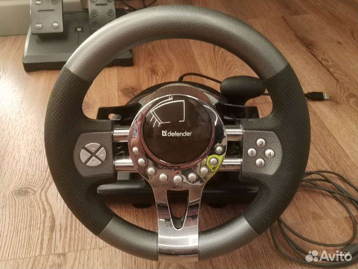 Игровой руль для пк Defender. Drift forsage gtr