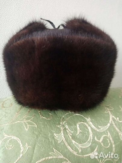 Норковая шапка мужская