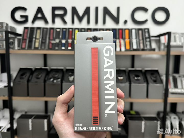 Ремешок Garmin UltraFit Nylon Strap (26MM) Red