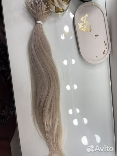 Продам волосы блонд 50см