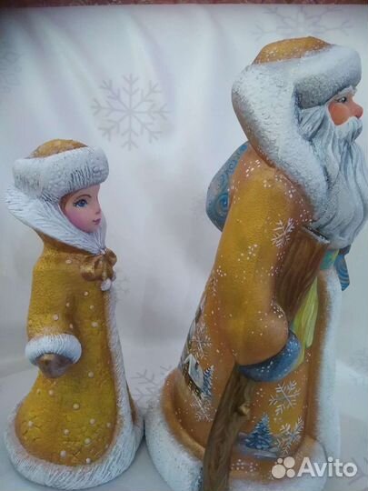 Дед Мороз и Снегурочка. Авторская роспись