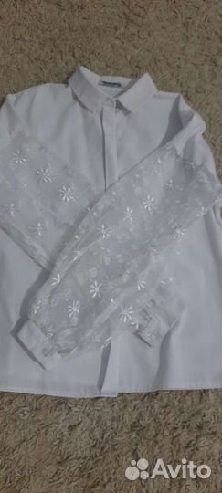 Рубашка школьная для девочки 140рост