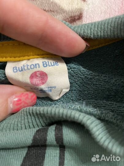 Толстовка button blue