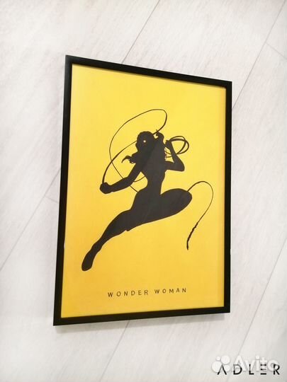 Постеры Марвел и DC ручной работы в рамках