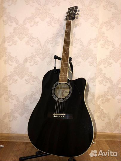 Электроакустическая гитара Ibanez PF15CE-BK