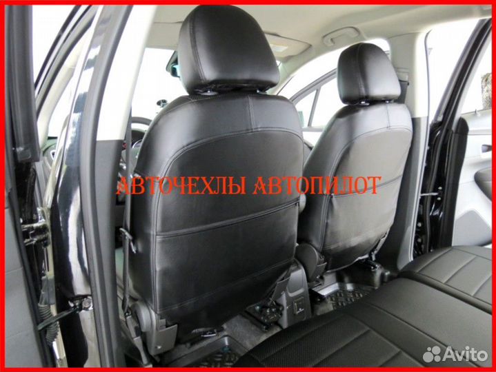 Чехлы Автопилот Opel Mokka из экокожи чёрные Класс