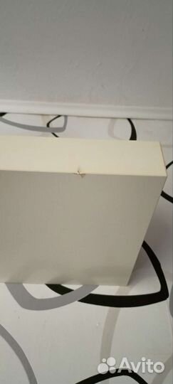 Полка настенная прямая белая бу икеа