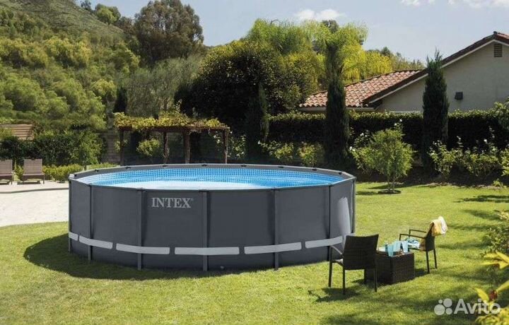 Каркасный бассейн intex 549*132