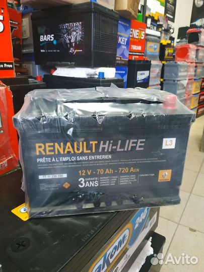 Аккумулятор Renault 70a