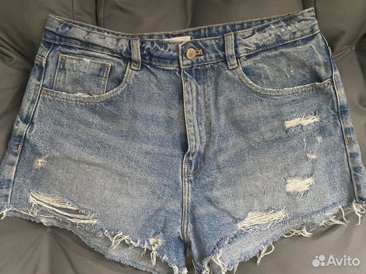 Джинсовые шорты zara 38