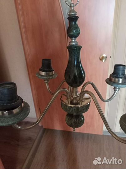 Люстра потолочная, змеевик