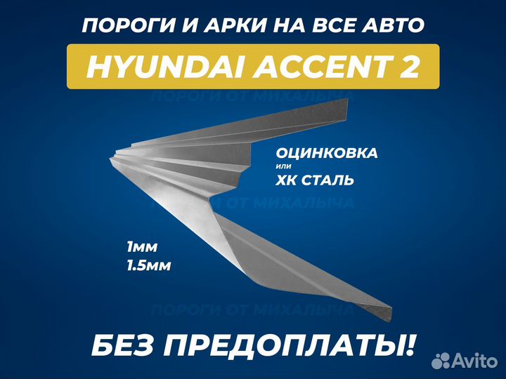 Арки Hyundai Getz ремонтные кузовные