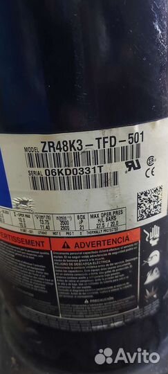 Компрессор Copeland Scroll ZR48K3-TFD-501