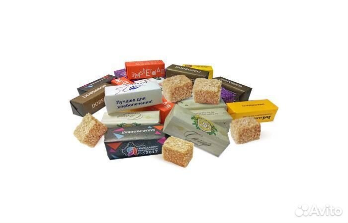 Сахар с логотипом. Брендированный