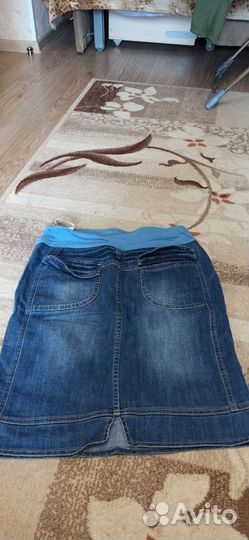 Юбка джинсовая для беременных