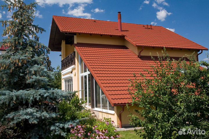 Металлочерепица GL 0,5 Кантри RAL 8017