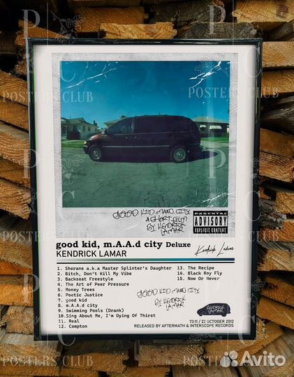 Постер Kendrick Lamar - Good Kid, M.A.A.D City