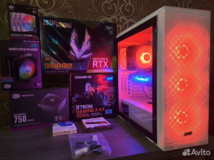 Новый Пк для Игр Core i5 13400F/B760 +RTX 3070Ti