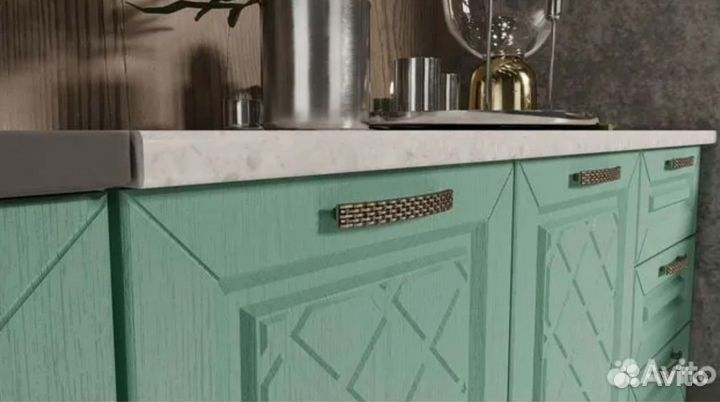 Кухня Агава Белая/Мята 2,0м