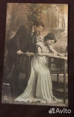 Старинная открытка цв. 