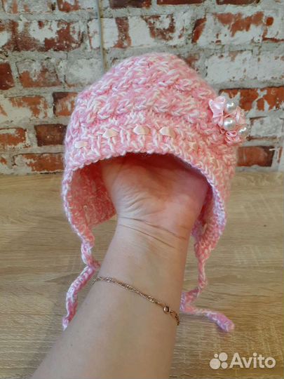Вязаная шапка для девочки