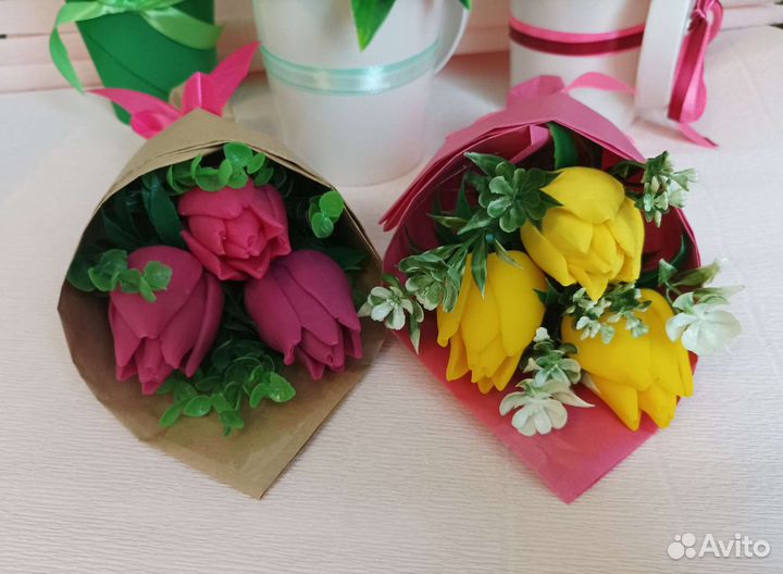 Мыло ручной работы букет