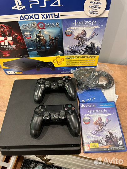 PS4 slim + 400 игр