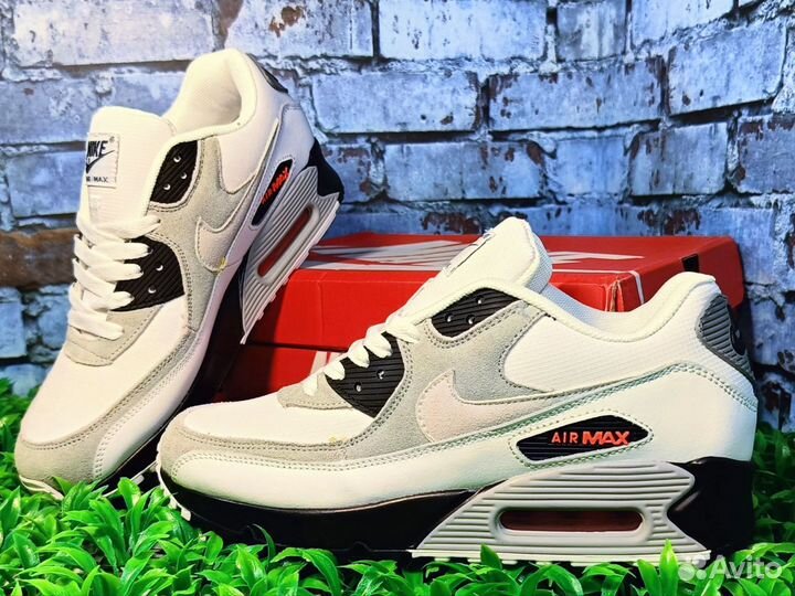 Мужские кроссовки Nike Air Max 90 серые