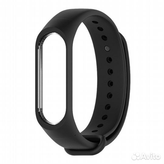 Браслет для фитнес трекера Mi Band 5 / 6 (чёрный)