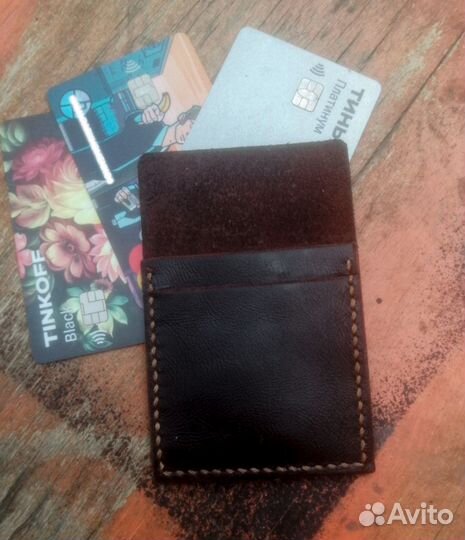 Картхолдер из натуральной кожи ручной работы