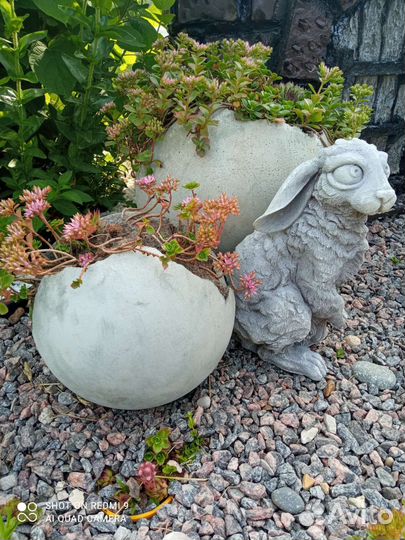 Шар бетонный/шаровидный вазон/садова фигура