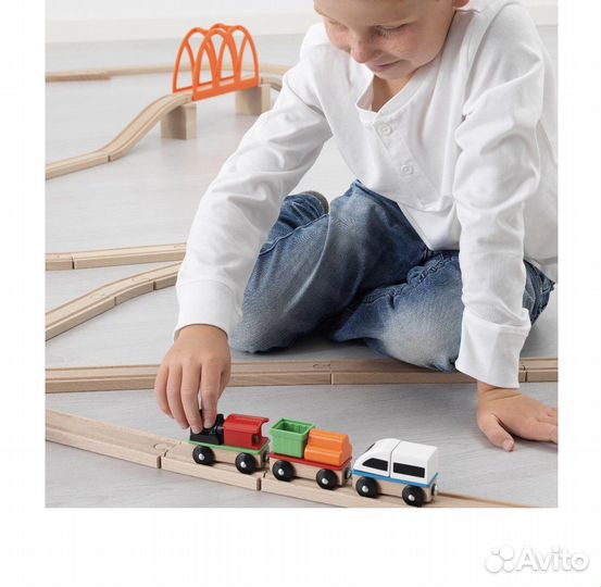 Икеа Лиллабу Поезд разноцветный