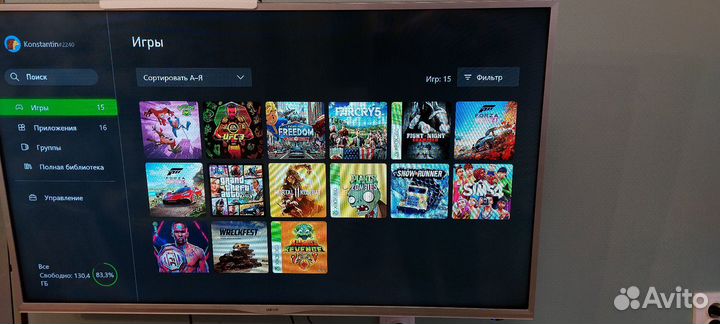 Xbox one s 1tb с играми