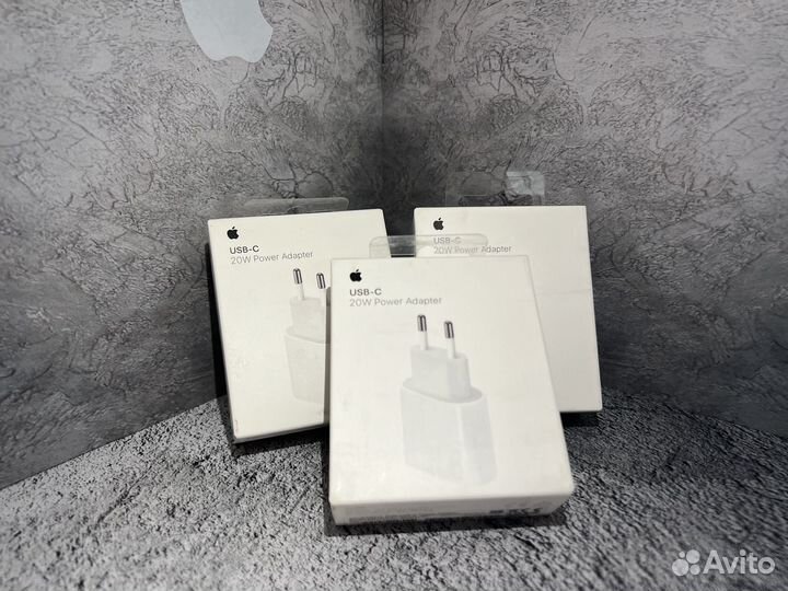 Зарядный блок Apple Оригинал iPhone 20w быстрая за