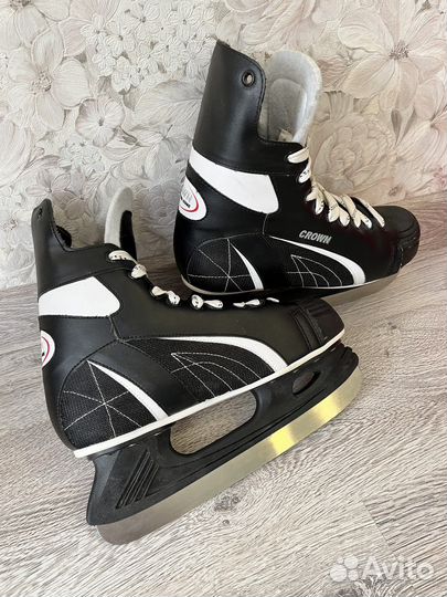 Хоккейные коньки crown,р—45