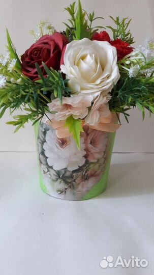 Букет из мыльных цветов