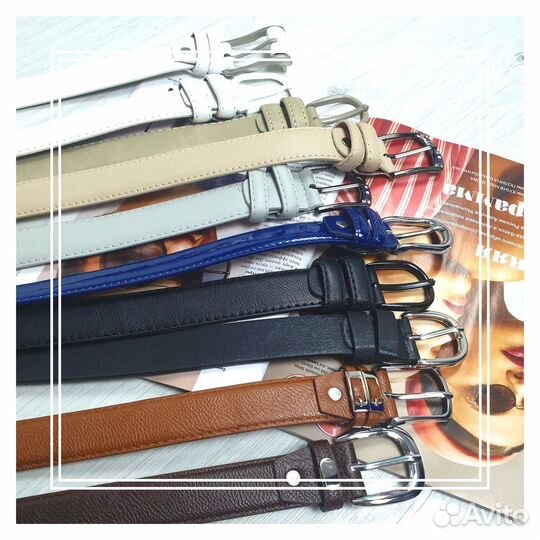 Однотонный ремень