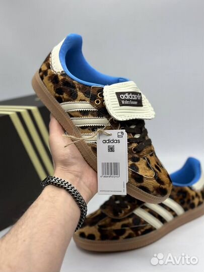 Кроссовки Adidas Samba Wales Bonner Leopard