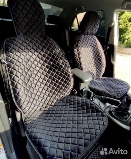 Чехлы-накидки Велюр. Цвет строчки на выбор