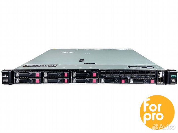 Сервер HP DL360 Gen10 8SFF E208 2x4108Silv 64GB