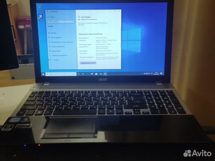 Ноутбук Acer aspire V3 Core i7 3610QM