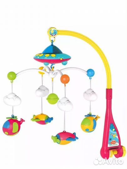 Комплект бортиков 12 шт + мобиль в кроватку