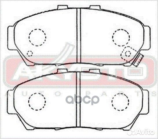 Колодки тормозные дисковые передние AKD-1179 AK