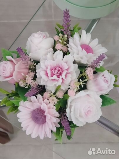 Мыло ручной работы цветы