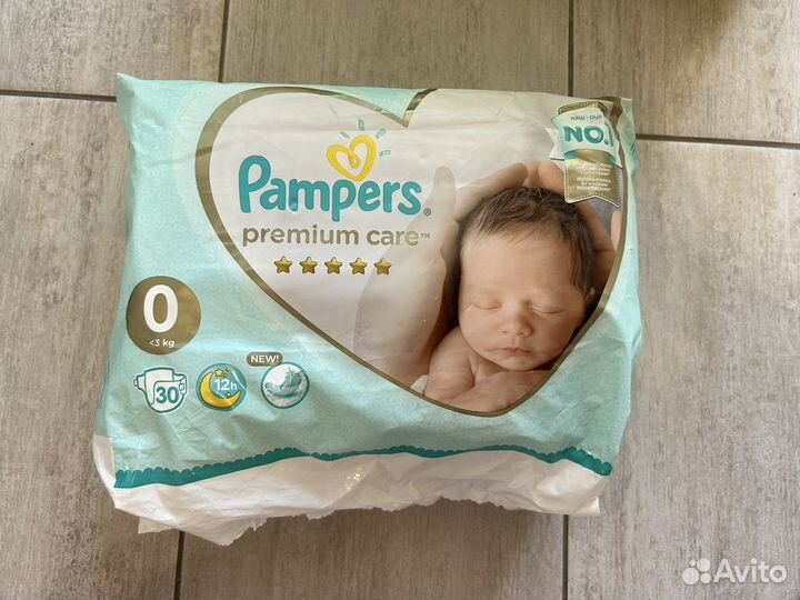 Подгузники Pampers premium care 0 (3kg)
