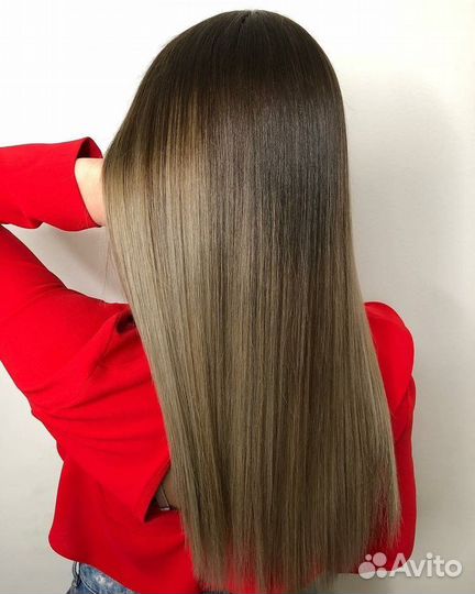 Кератиновое выпрямление волос