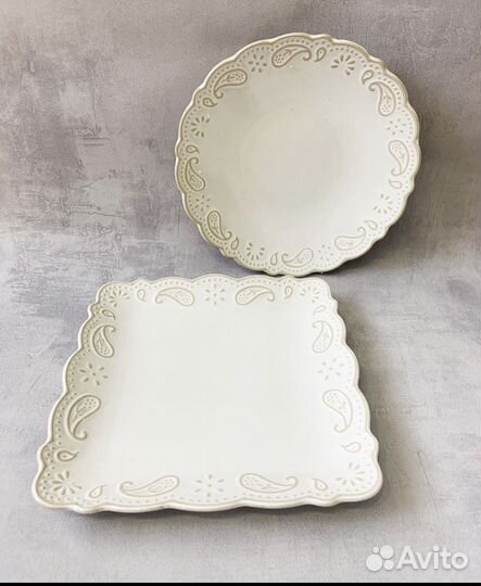 Тарелки из костяного фарфора 20,3